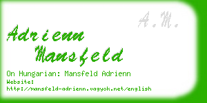 adrienn mansfeld business card